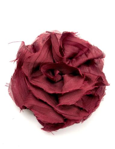 BROCHES DE FLOR COLOR GRANATE