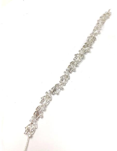 TIARAS PARA NOVIAS EN PLATEADO DECORADAS CON PEDRERIA