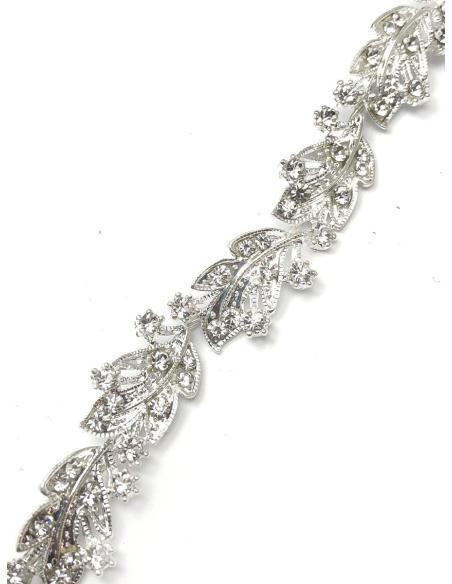 TIARAS PARA NOVIAS EN PLATEADO DECORADAS CON PEDRERIA
