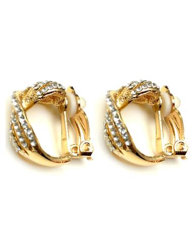 PENDIENTES ARO DE CLIP PARA MUJER DORADO