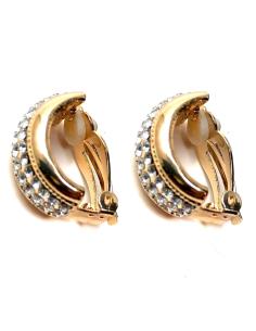 PENDIENTES DE ARO DE CLIP DORADO, BISUTERIA MADRID 2