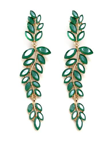 PENDIENTES LARGOS MUJER BUGAMBILLA DE FIESTA, ALTA BISUTERIA