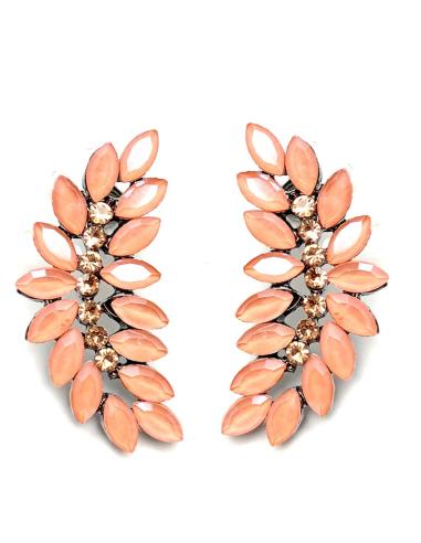 PENDIENTES MUJER BISUTERIA FINA PARA IMPRESIONAR COLOR ROSA PALO