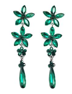 PENDIENTES MUJER VERDES, BISUTERIA DE FIESTA