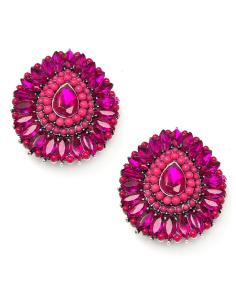PENDIENTES DE CLIP FUCSIAS EN ESTE PRECIOSO COLOR TAN VISTOSO