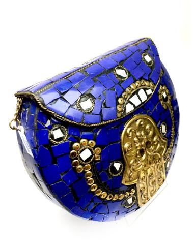 BOLSOS DE FIESTA ETNICOS DE PEDRA LAPISLAZULI