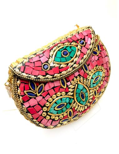 BOLSOS DE FIESTA EN CORAL TIPO COFRE, BOLSOS EXCLUSIVOS BODAS
