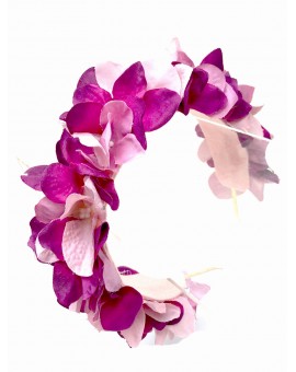 Imagen del producto DIADEMAS CON BONITAS FLORES EN TONOS ROSAS Y BUGAMBLLA