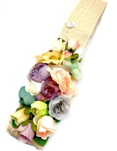 CINTURONES DE FLORES CON FINOS TONOS PASTEL PARA TU VESTIDO