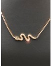 COLLARES MUJER DE SERPIENTES DORADAS EXOTISMO PARA SU CUELLO
