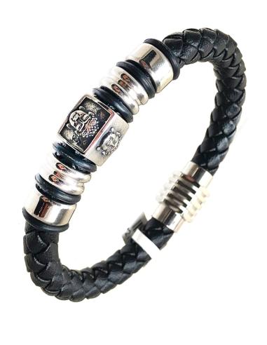 PULSERAS PARA HOMBRE DECORADAS CON CABEZA DE BUDA