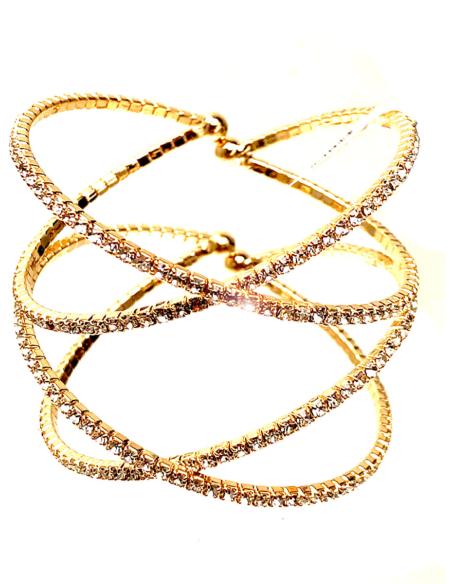 PULSERAS DORADAS PRECIOSAS PARA LLEVAR EN BODAS Y EVENTOS