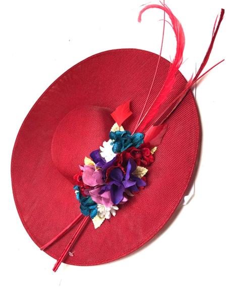 BONITOS TOCADOS PARA BODAS ROJOS DE INVITADA PERFECTA