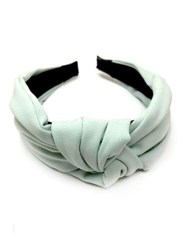 DIADEMAS VERDE TONO CLARO CON BONITO NUDO TIPO TURBANTE - Imagen 1