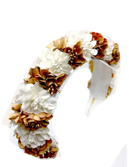 DIADEMAS CON FLORES ESCOGE UNA PARA TU TRAJE DE CEREMONIA - Imagen 1