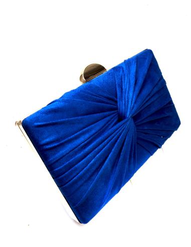 BOLSOS DE FIESTA AZULONES CON ORIGINAL NUDO DRAPEADO