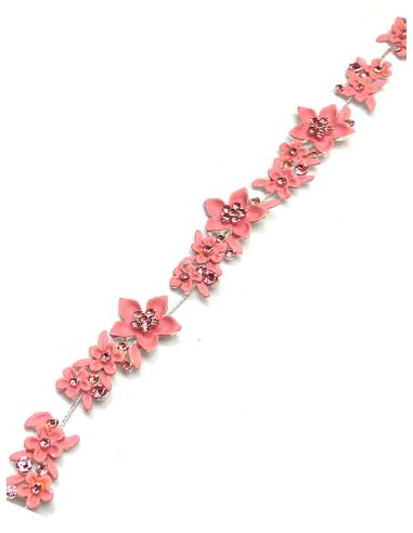 DIADEMAS ROSAS PARA BODAS ESTILO ROMANTICO CON FLORECITAS