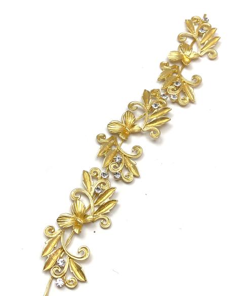 DIADEMAS DORADAS PARA NOVIAS CON MARAVILLOSO DISEÑO