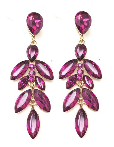 PENDIENTES FUCSIAS LARGOS DE FIESTA MUY FAVORECEDORES