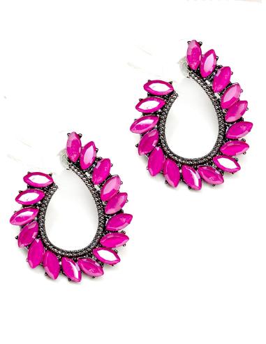 PENDIENTES FUCSIAS PEQUEÑOS ESPECIAL MADRINAS DE BODAS