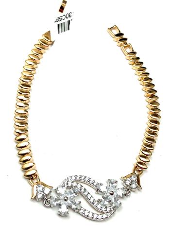 BONITAS PULSERAS DORADAS CON DELICADO DETALLE EN CRISTAL
