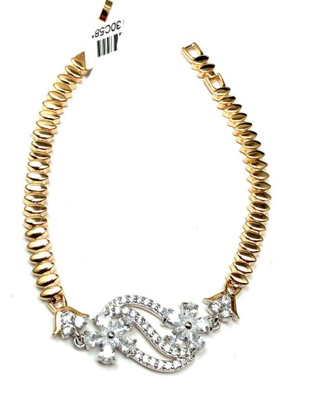 BONITAS PULSERAS DORADAS CON DELICADO DETALLE EN CRISTAL