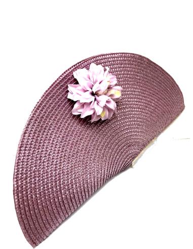BOLSOS ROSAS DE RAFIA CON DISEÑO DE ABANICO PARA BODAS - Imagen 1
