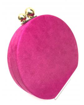 BOLSOS DE FIESTA FUCSIAS CON BONITA FORMA REDONDEADA - Imagen 1