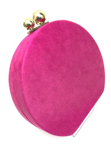 BOLSOS DE FIESTA FUCSIAS CON BONITA FORMA REDONDEADA