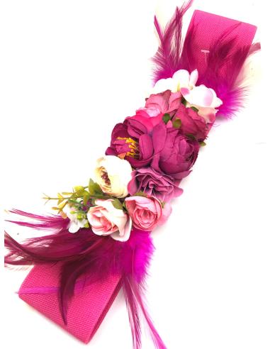 CINTURONES FUCSIAS Y BUGAMBILIAS PARA BODAS MUY BONITOS