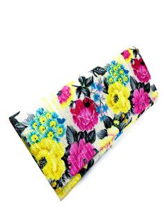 BONITOS BOLSOS Y CARTERAS DE RAFIA CON FLORES AMARILLAS - Imagen 1