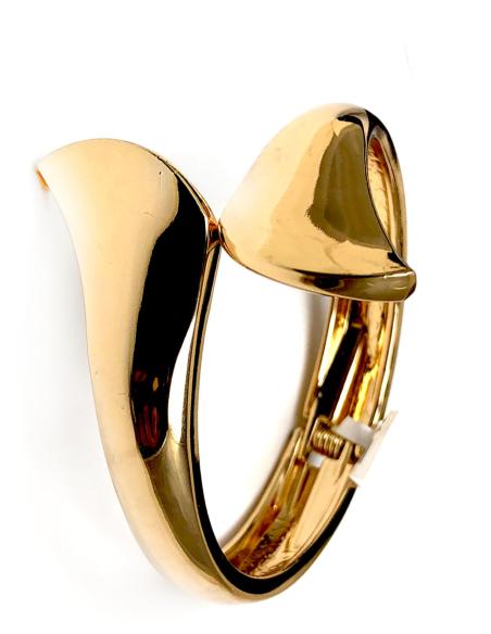 PULSERAS DORADAS BONITAS PARA MUJER DISEÑO ACTUAL Y ELEGANTE