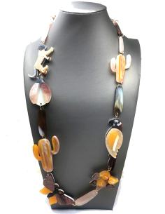 COLLARES BEIGE Y MARRONES CON GRACIOSOS ANIMALITOS