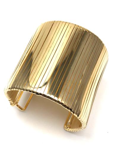 PULSERAS GRANDES DORADAS FABULOSO BRAZALETE DE FIESTA