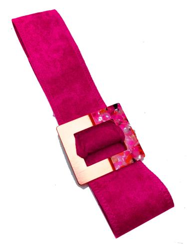 CINTURONES MUJER FUCSIAS DE MUJER CON PRECIOSA HEBILLA DECORADA