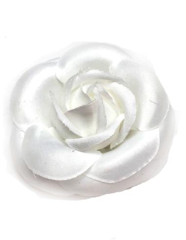 BROCHES BLANCOS CON PRECIOSA CAMELIA TODO UN CLASICO - Imagen 1