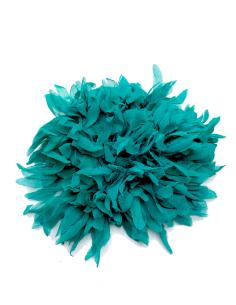 BROCHES VERDE MAR DE FLORES GRANDES DE TELA PARA BODAS - Imagen 1