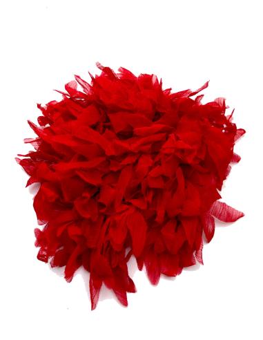 BONITOS BROCHES ROJOS DE FLORES GRANDES DE TELA PARA BODAS