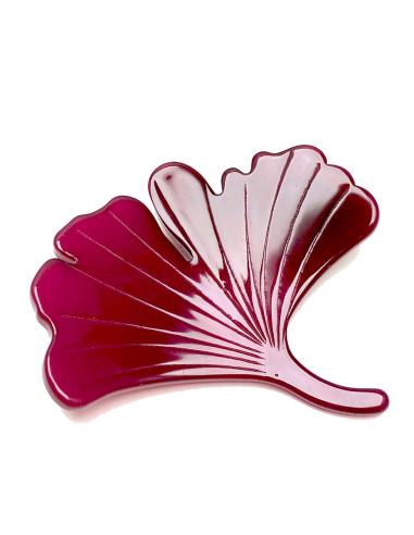 BROCHES PARA MUJER GRANATES CON PRECIOSA HOJA GINKO