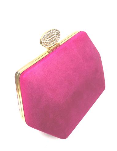 BOLSOS DE FIESTA FUCSIAS CON ORIGINAL DISEÑO GEOMETRICO