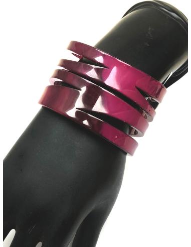 PULSERAS VINO BURDEOS GRANDES Y...