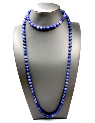 COLLARES LARGOS MORADO AZULADO PARA ALEGRAR TUS PRENDAS