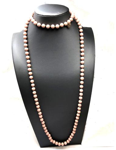 COLLARES LARGOS ROSAS EN TONO NEUTRO PARA PONER CON TODO - Imagen 1
