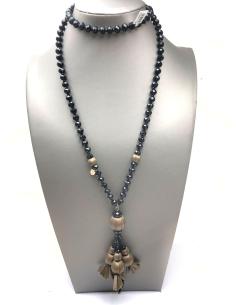COLLARES NEGROS DE CRISTAL QUE TE LO PONDRAS CON TODO