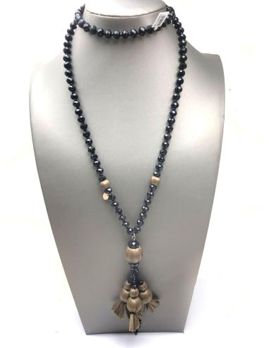 COLLARES NEGROS DE CRISTAL QUE TE LO PONDRAS CON TODO - Imagen 1