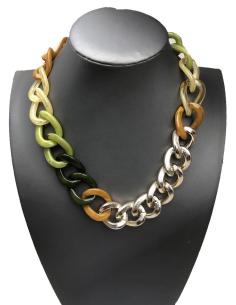 LOOKAZO CON ESTE COLLAR VERDE DE ESLABONES GRANDES