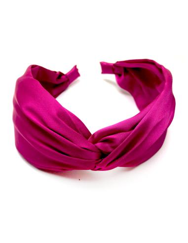 DIADEMAS VINO BURDEOS PARA BODAS CON DETALLE NUDO TURBANTE