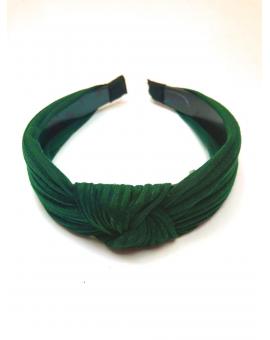 Imagen del producto DIADEMAS VERDE BOTELLA CON DETALLE DE NUDO CENTRAL