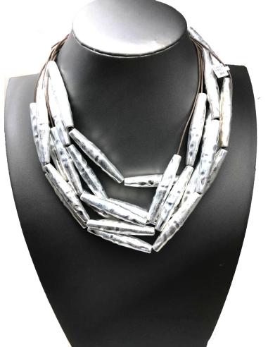 COLLARES MUJER PLATEADOS PERFECTOS PARA VESTIDOS Y CAMISAS - Imagen 1