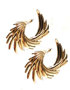 PENDIENTES DORADOS PERFECTOS PARA DIA Y NOCHE DOS EN UNO